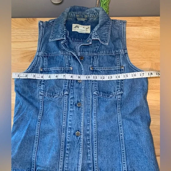 Vintage Eddie Bauer Denim vest  Size medium - Picture 9 of 9